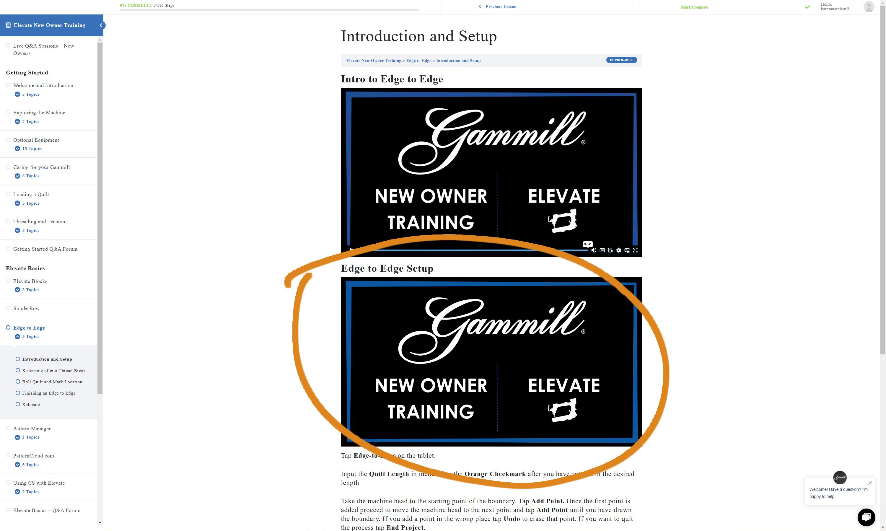 Screen shot of info